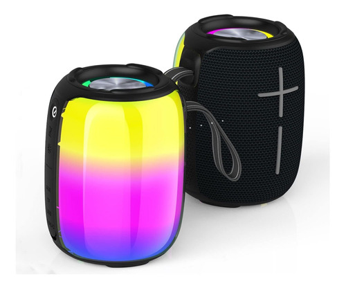 Kenkuo Altavoces Bluetooth Con Luces, Altavoz Bluetooth Port