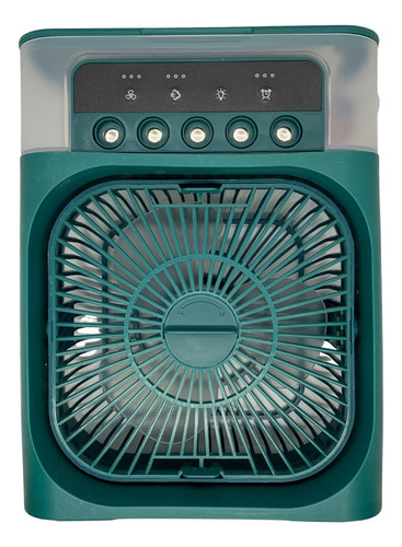 Ventilador Umidificador Portátil Refrigerador De Ar Usb Cor Verde 110v/220v