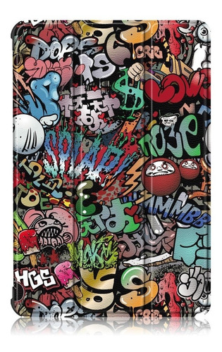 Funda Smart Case Para Huawei Matepad T10 / T10s Graffiti