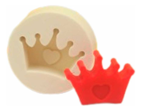 Molde Silicone Coroinha Com Coração