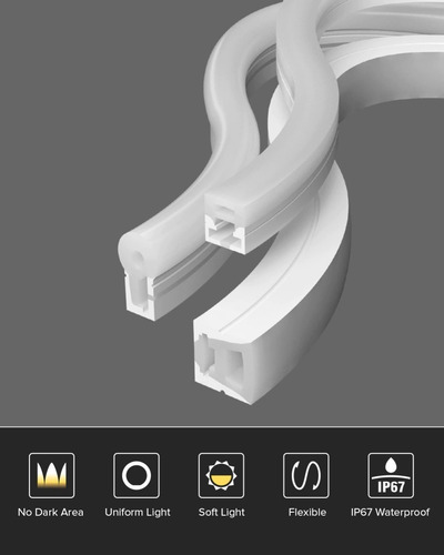 Imagen 2 de 9 de Cubierta Cinta Led Neon Ws2812/11 Sk6812 Exteriores