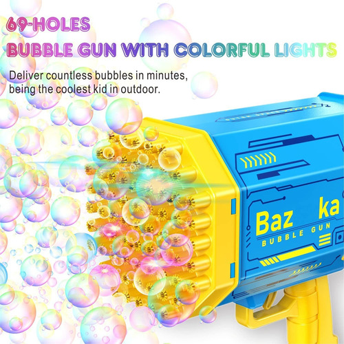 Yu Ametralladoras De Burbujas De Bazooka De 69 Agujeros Con