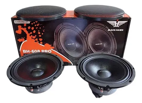 comprar Parlantes Medios Mid Bass 8 Pulgadas Black Hawk 600w