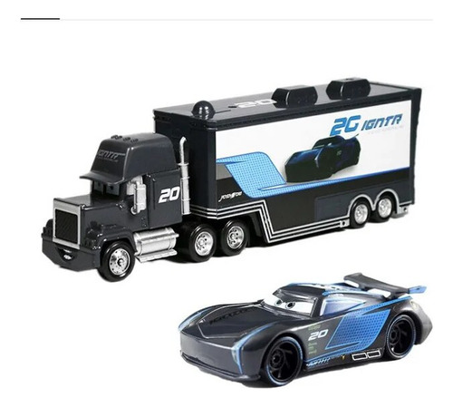 Set De Camion Mack + Auto Rayo Macqueen De Metal Pra Niño