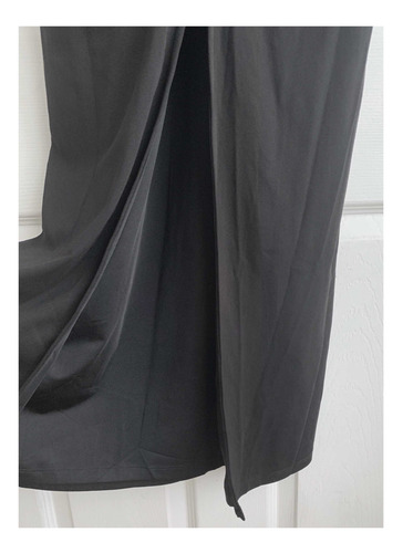 Vestido Largo Fiesta Manga Larga Tajo Escote H&m Mujer Nuevo