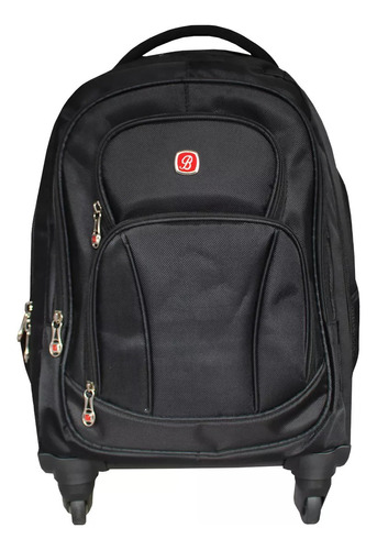 Mochila Executiva Rodinhas 360° Bloonfield Notebook Trabalho Cor Preto Desenho do tecido BF28