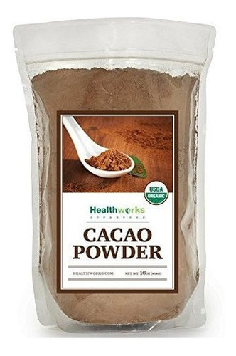 Polvo De Cacao Healthworks Orgánico, 1 Lb