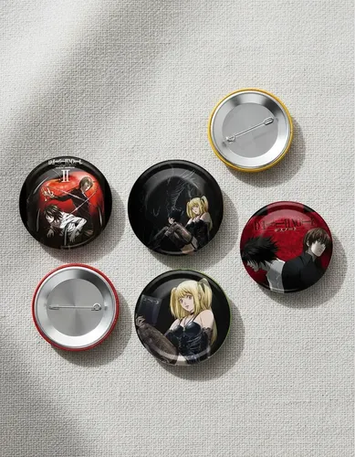 Botons Pin Anime Broche Buttons Death Note Pingente Mochila