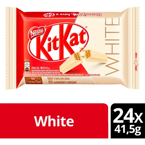 Chocolate Blanco Kit Kat® White 41,5g Pack X24