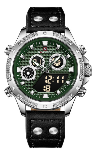 Reloj Naviforce Para Hombre Lujosos Dual Analógico Y Digital
