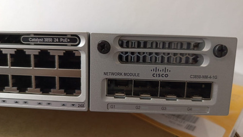 Swich De Red Ethernet Cisco Catalyst C3850-24 Puertos