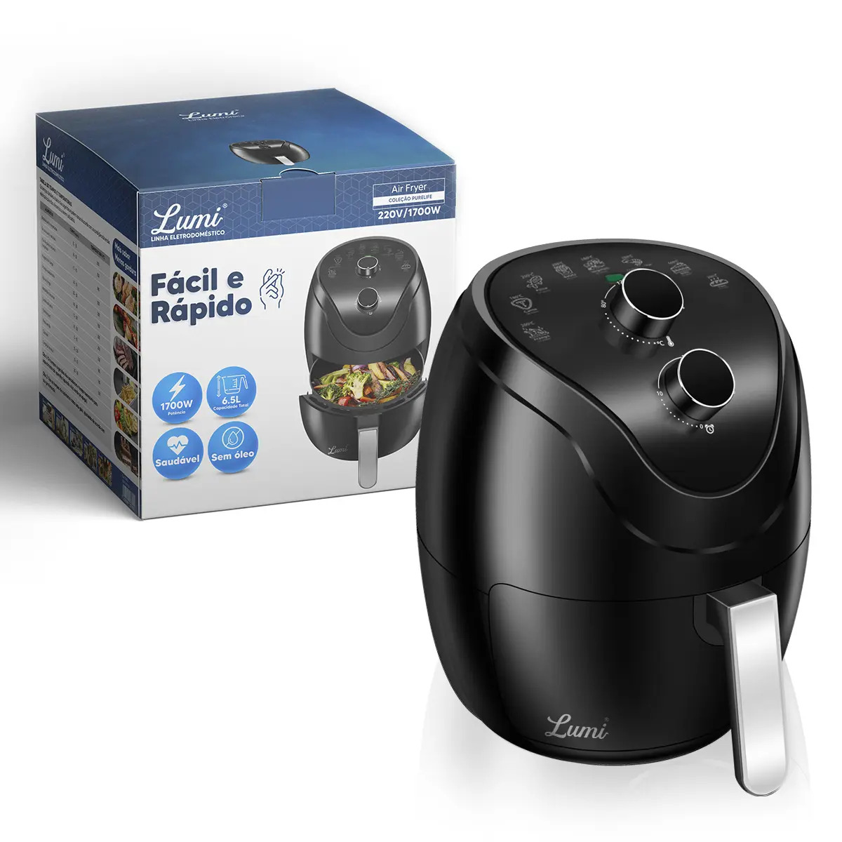 Air fryer Lumi Fritadeira Air Fryer Fritadeira Eletrica Air Fryer