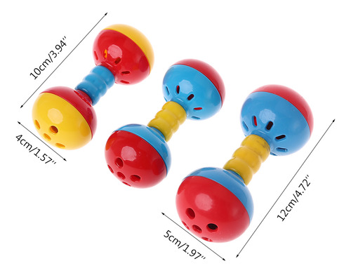 (l) Bird Toys Coloridos Plastics Interactive Dual Ball Parro