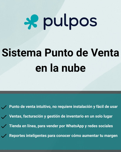Sistema Punto De Venta Pulpos - Plan Inicial Licencia 1 Año