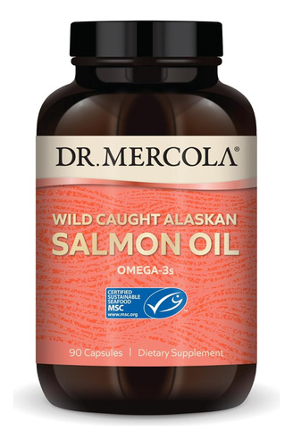 Aceite De Salmón Salvaje De Alaska Dr. Mercola 90 Cápsulas