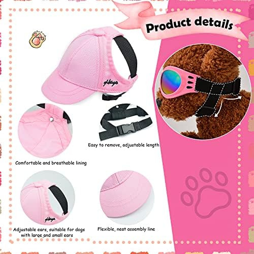 Gorro Para Perros Pequeños, Gorra De Béisbol Rosa Para Perro
