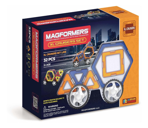 Magformers Xl Cruisers Set (32-pieces) Bloques De Construcci