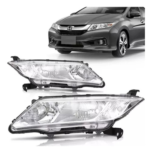 Farol Honda City  2015 2016 2017 Par