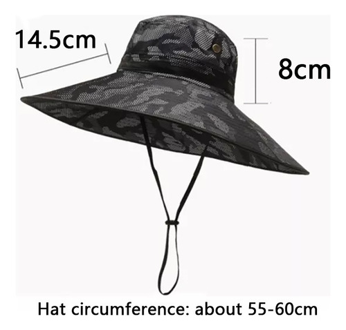 La Sombrero De Pescador De Ala Grande Con Protección Solar
