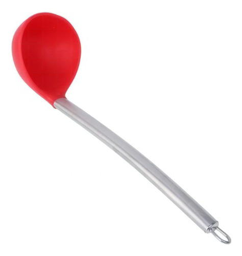 Concha Silicone Cabo Inox Utilidade Doméstica Cozinha Cor Multicor