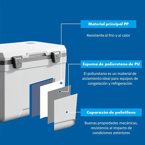 Cooler Nevera De 45lts Portatil Hielera Con Ruedas Camping