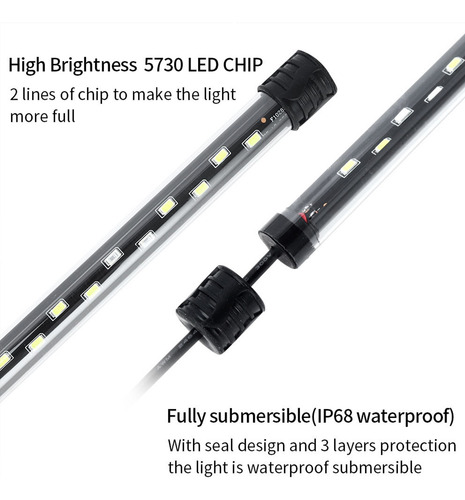 Luz Led Para Acuario: Luces Subacuáticas Sumergibles Para Pe