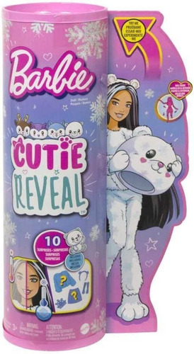Muñeca Barbie® Cutie Reveal Oso Polar Series Mattel +10 Sorp