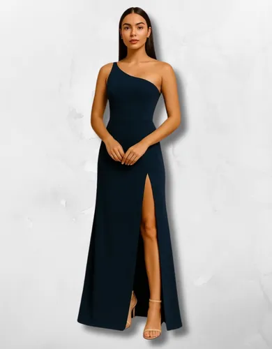 Vestido Longo Festa Com Fenda Elegante