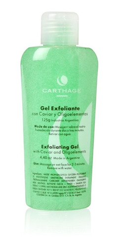 Carthage Gel Exfoliante Facial Con Caviar X 125 G