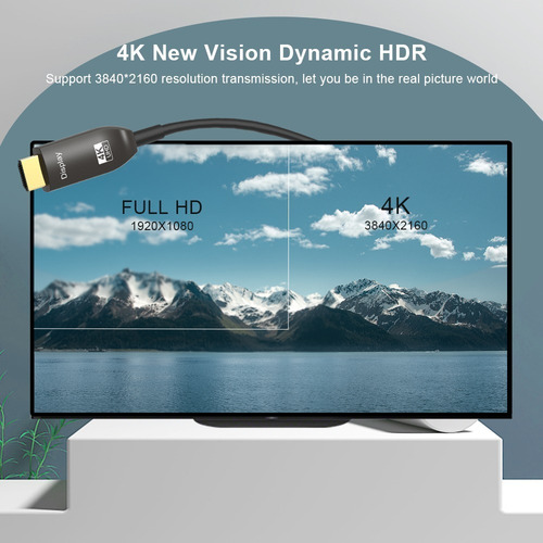 Imagen 6 de 7 de Cable 10 Mts Hdmi 4k Alta Velocidad Conector Bañado En Oro