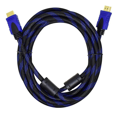 Cable Hdmi 1.5 Metros Amallado Azul Uproducts