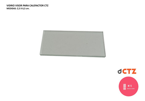Ctz - Vidrio Visor 2,5 X 6,5