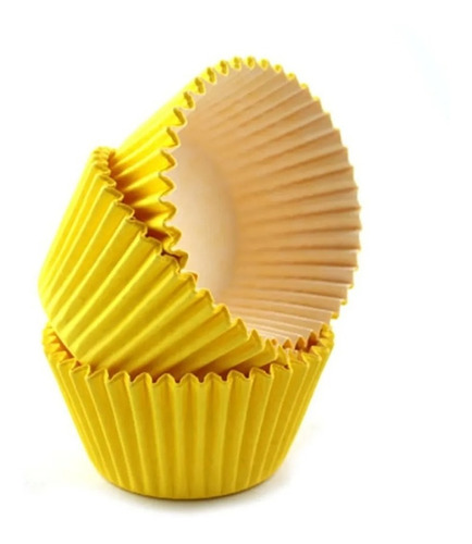 Capacillos Mini 1,5 Para Cupcakes O Trufas Amarillo