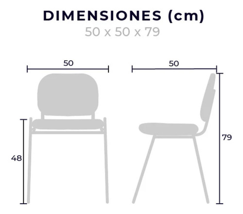 Set 4 Sillas De Visita Multiusos Tapizadas 3 Colores Elegir