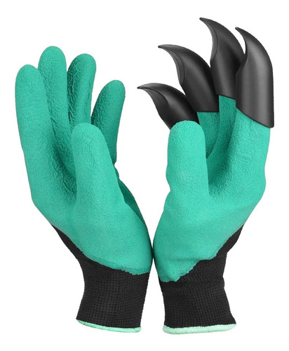 Guantes De Jardinería Con Garras De Pvc P/escarbar La Tierra