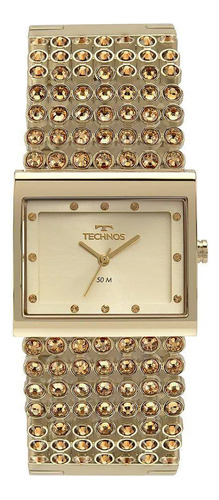 Relógio Technos Feminino Crystal Dourado 2035myn/1d
