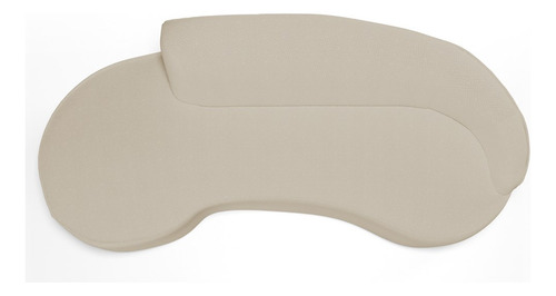 Sofá Living 3 Lugares 260cm Braço Direito Mozart Sint Bege Cor Creme