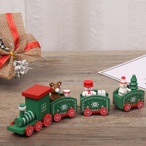 Juguetes Infantiles Con Forma De Tren De Madera, 3 Unidades,