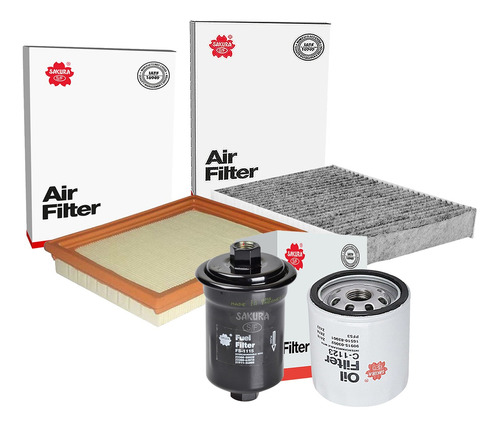 Kit Filtro Aceite Aire Gasoli Cab Fiesta Sedan 1.6 2005-2008