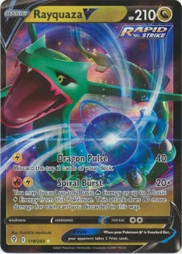 Rayquaza V 110/203 Ultra Raro Pokemon Tcg