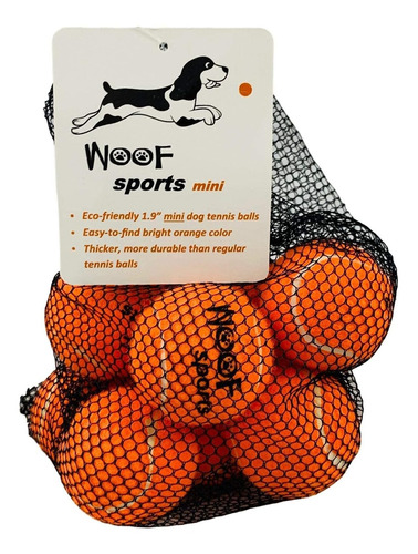 Pelotas De Tenis Woof Sports - Pequeñas Para Perros (1. Pdt