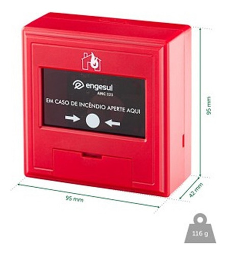 Acionador Incêndio Manual acionador incêndio manual Intelbras AMC 320 AMC