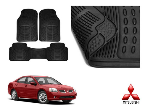 Tapetes Uso Rudo Mitsubishi Galant 2004 A 2008 Rubber Black 