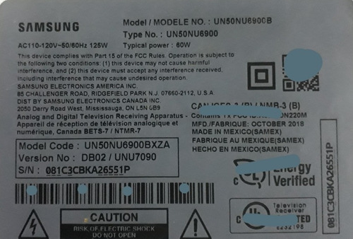 Bocinas Tv Bn96-45632b Samsung Un50nu6900b (Usado)