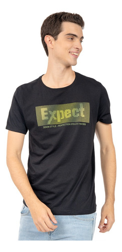 Playera Estampada Expect Para Hombre Quarry