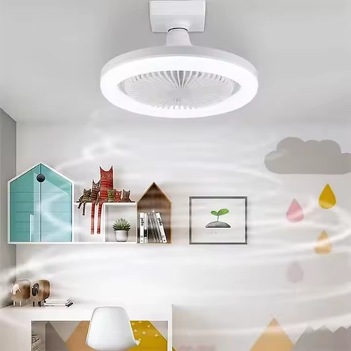 Ventilador Lampara De Techo Con Mando A Distancia Y Luz Led