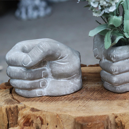 Maceta Moderna Con Forma De Palma De Mano, Maceta Para
