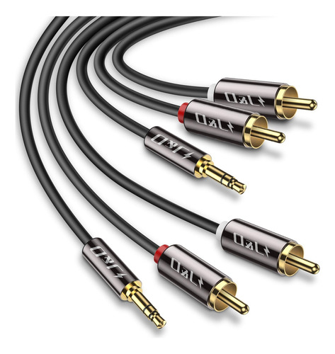 J&d Cable Rca De 0.138 In A 2 (2 Unidades), Cable Rca Chapad