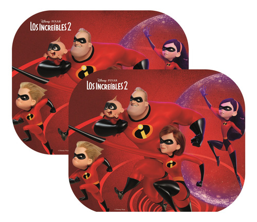 Cortina Lateral Auto Plegable Niños Disney Los Increibles