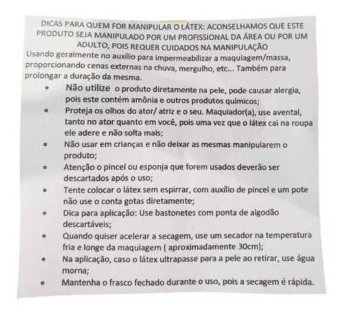Imagem 4 de 12 de Látex Liquido Para Mascaras E Proteses 2 Litros Frete Grátis
